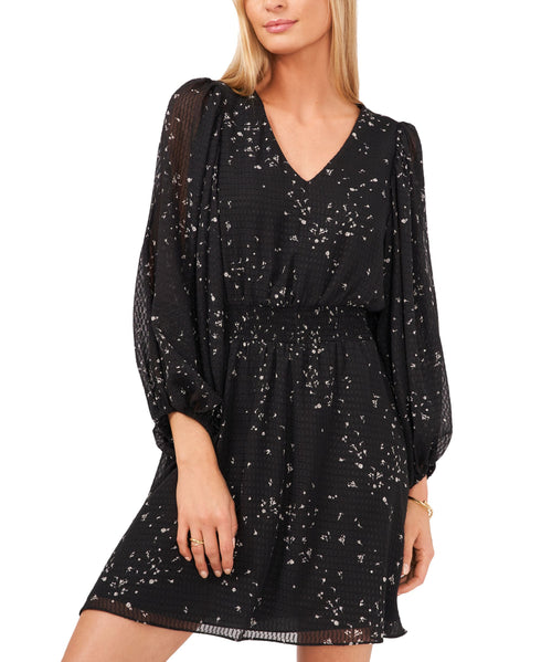 Vince Camuto Petite Smocked Waist Dress